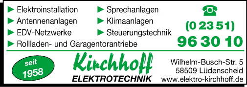 Kirchhoff Elektrotechnik Ldenscheid